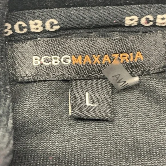 Y2K Vintage BCBG MaxAzria Velour Embellished Black Track Jacket Women Sz Large - Picture 6 of 13